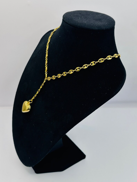 Coffee Bean Lariat Necklace