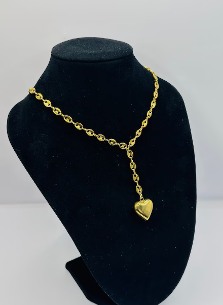 Coffee Bean Lariat Necklace