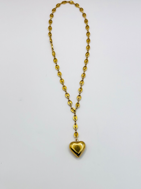 Coffee Bean Lariat Necklace
