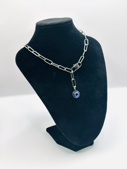 Evil Eye Lariat Necklace