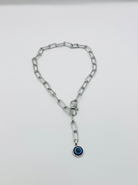 Evil Eye Lariat Necklace