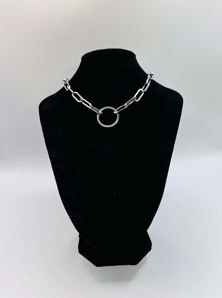 Round Circle Choker Necklace