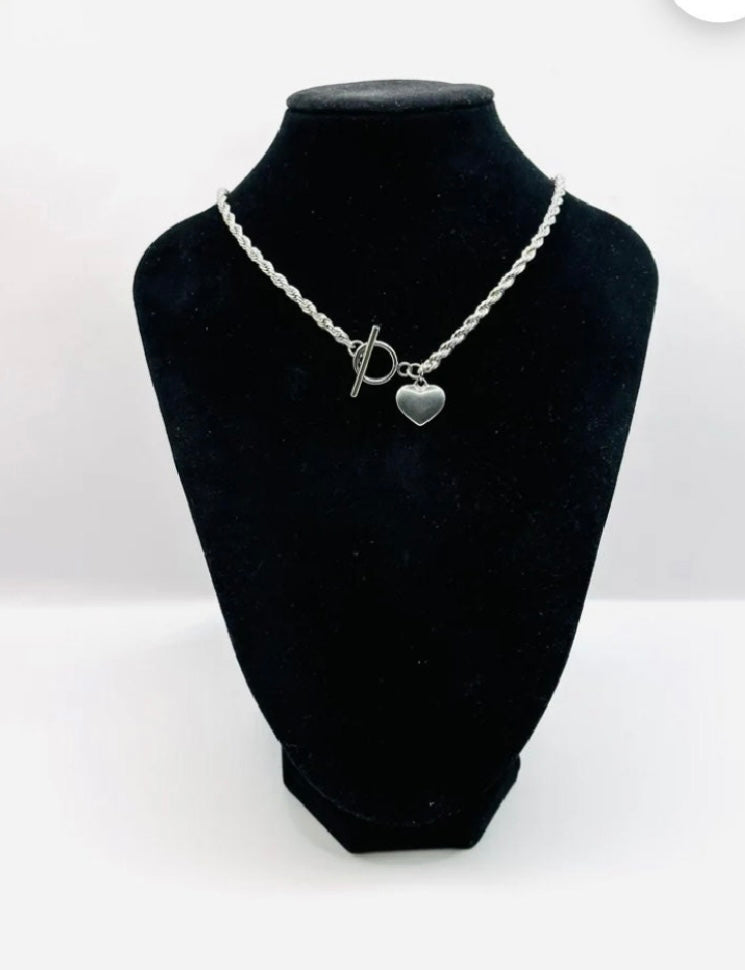 Toggle Heart Necklace