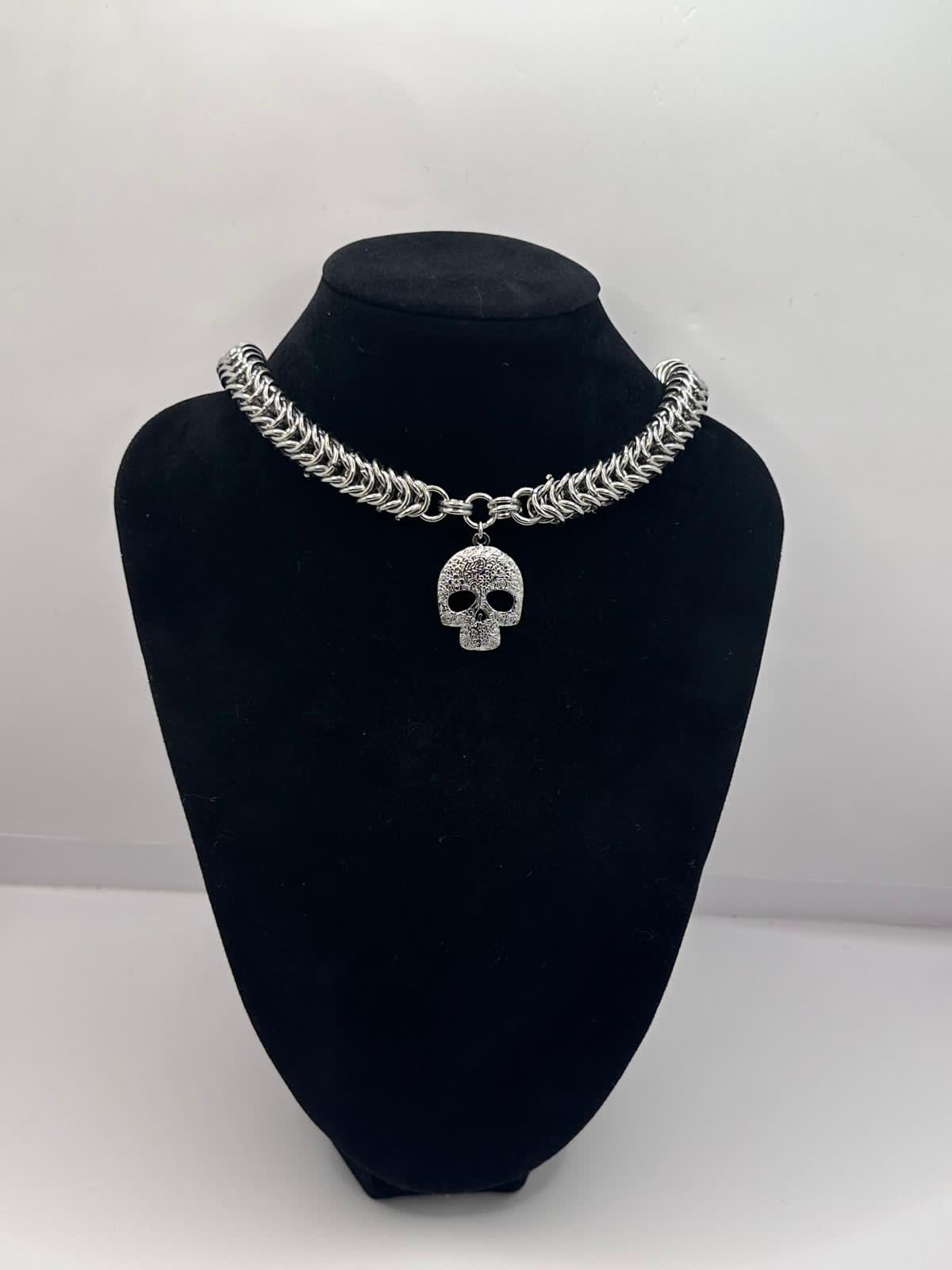 Silver Skull Necklace