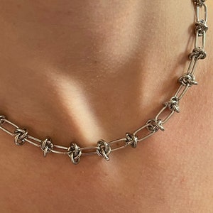 Stainless Barbed Wire Necklace
