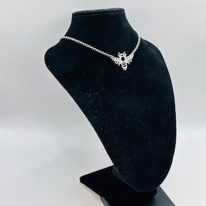 Silver Bee Necklace