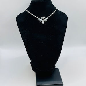 Silver Bee Necklace