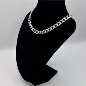 Chunky 10mm Silver Curb Chain