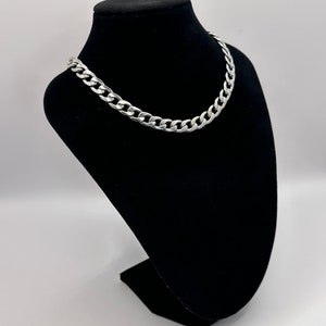 Chunky 10mm Silver Curb Chain