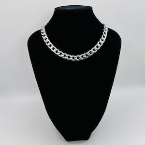Chunky 10mm Silver Curb Chain