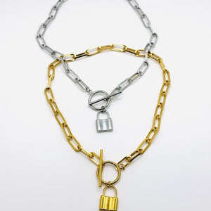 Toggle Padlock Necklace