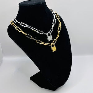 Padlock Choker Necklace