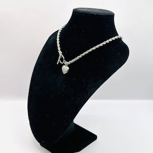 Toggle Drop Heart Necklace