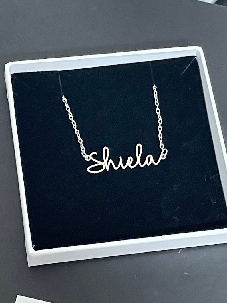 Silver Personalized Necklace