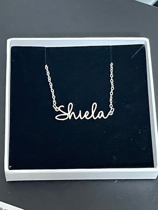 Silver Personalized Necklace
