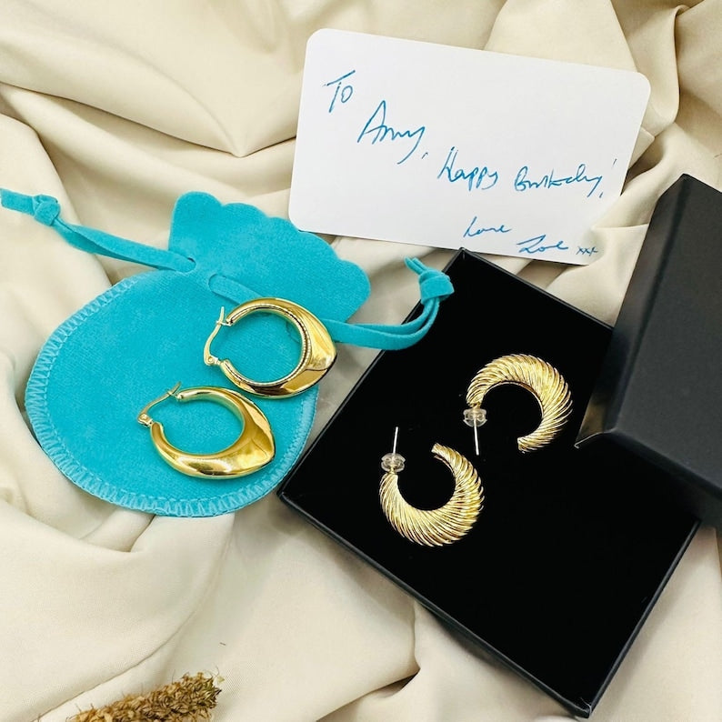 Geometric Hoop Earrings