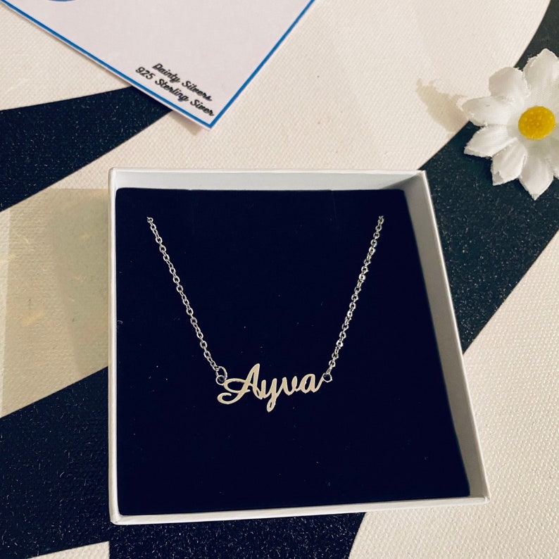 Silver Personalized Name Necklace