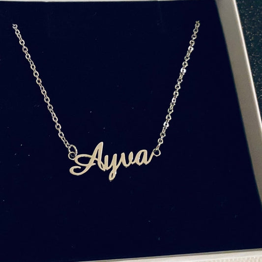 Silver Personalized Name Necklace
