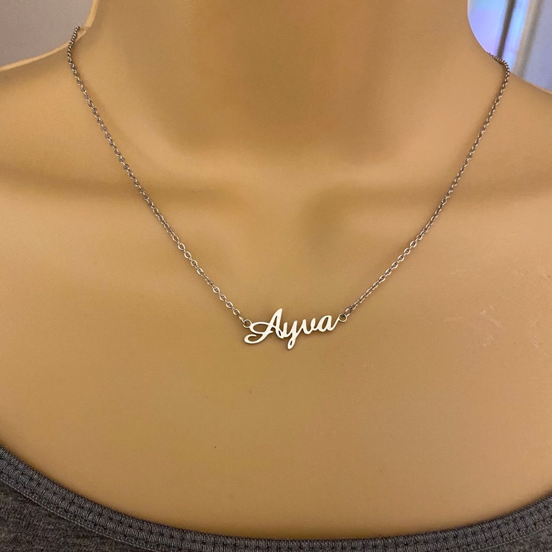 Silver Personalized Name Necklace
