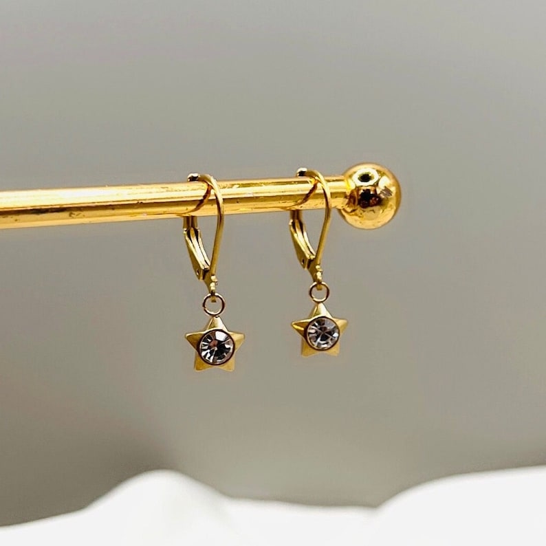 Star Drop Earrings