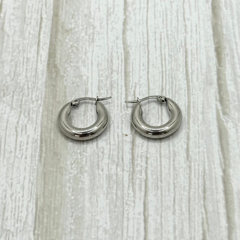 Thick Hoop Earrings