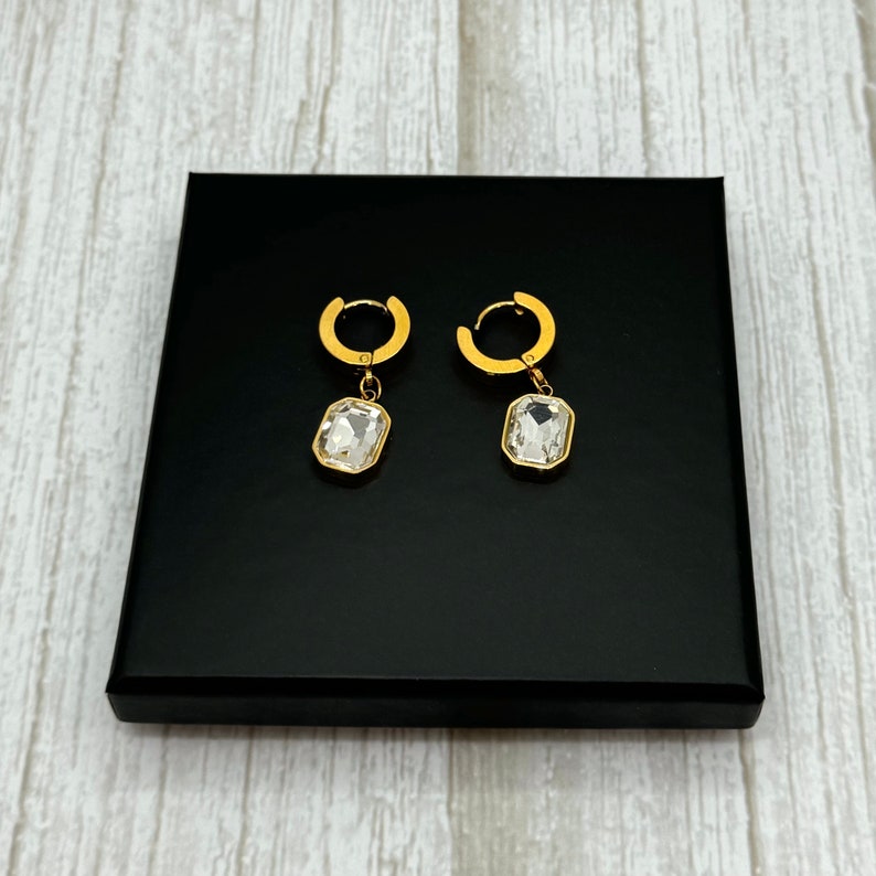 Clear Shimmer Earrings