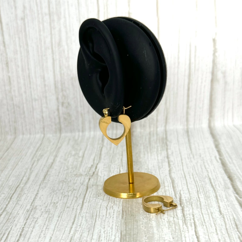 Heart Hoop Earrings