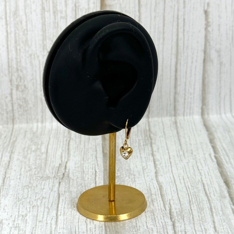 Gold Plated Heart Earrings
