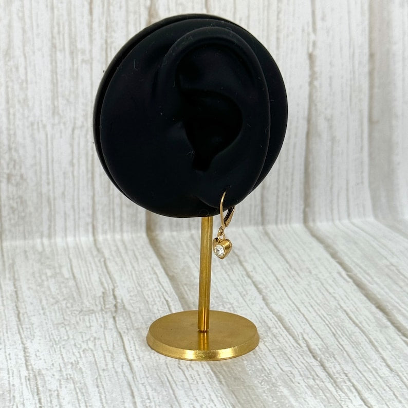 Gold Plated Heart Earrings