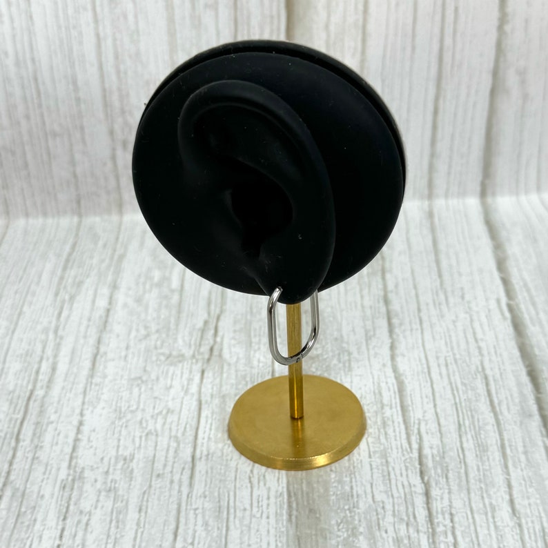 Geometric Oval Square Hoop Earrings