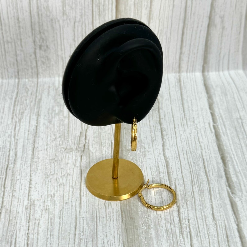 Gold Circle Hoop Earrings