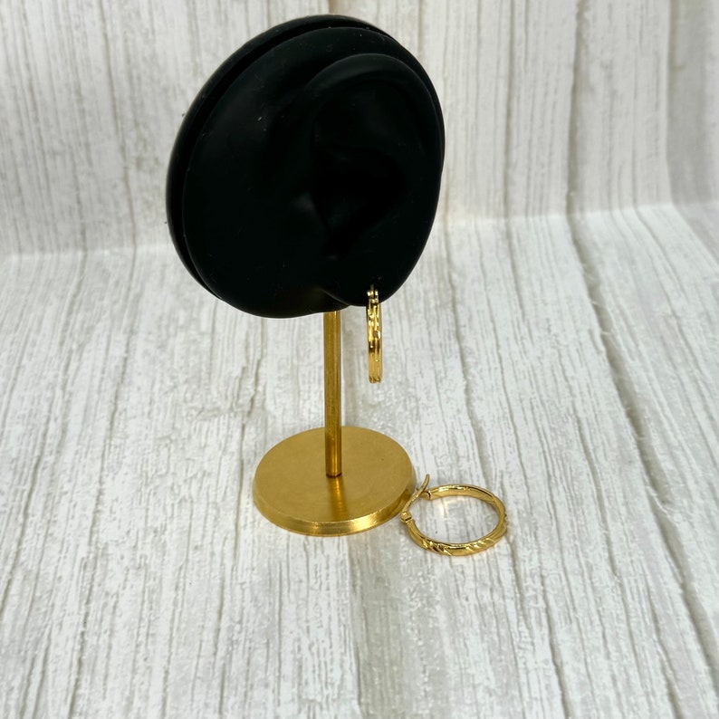 Gold Circle Hoop Earrings