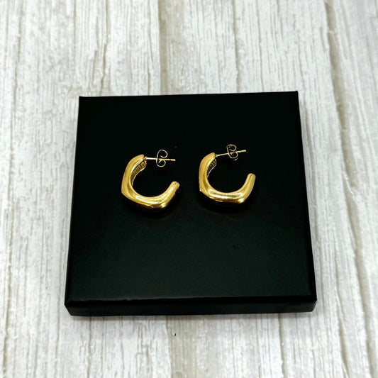 Gold Chunky Hoop Earrings