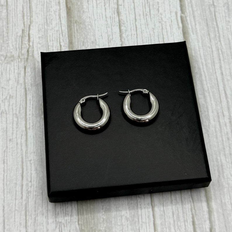 Thick Hoop Earrings