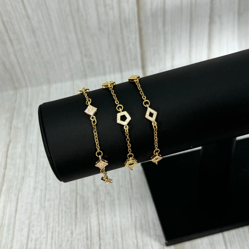 CZ White Stone Bridal Tennis Bracelet