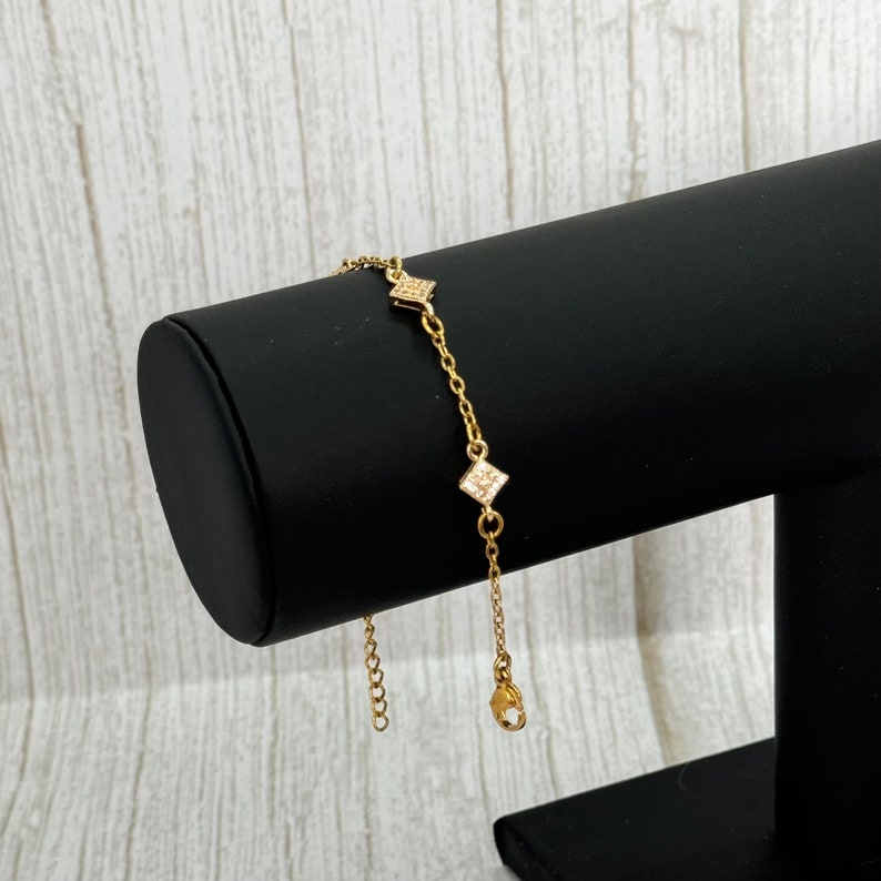 CZ White Stone Bridal Tennis Bracelet