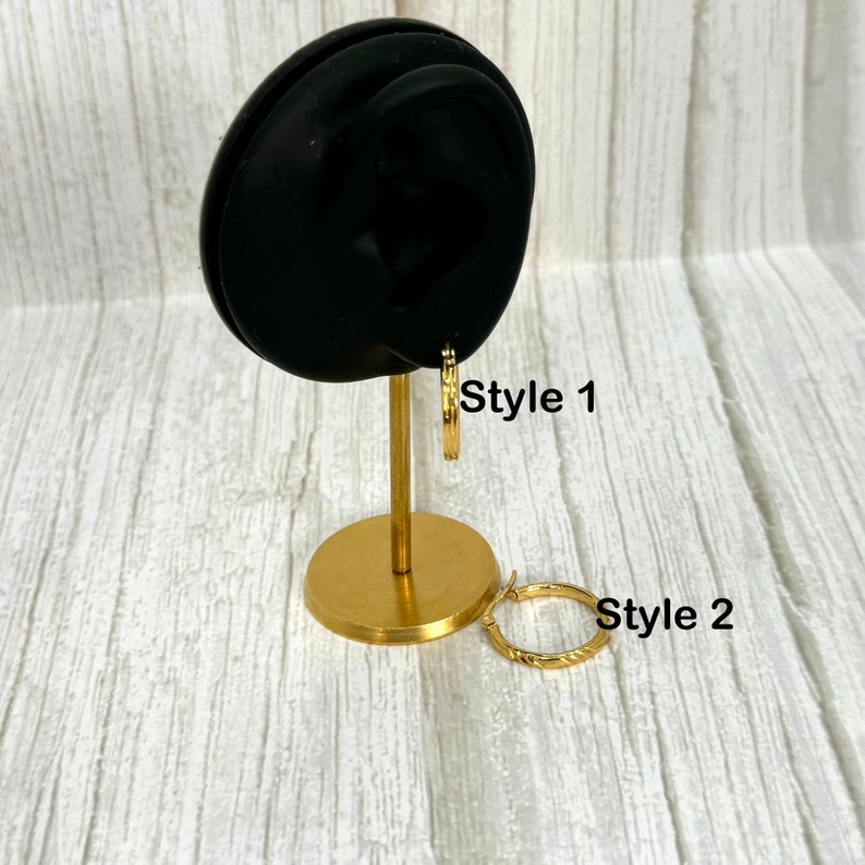 Gold Circle Hoop Earrings