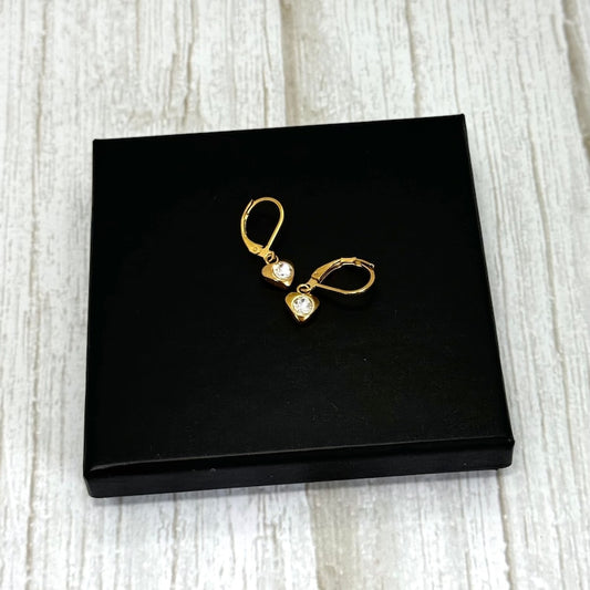 Gold Plated Heart Earrings