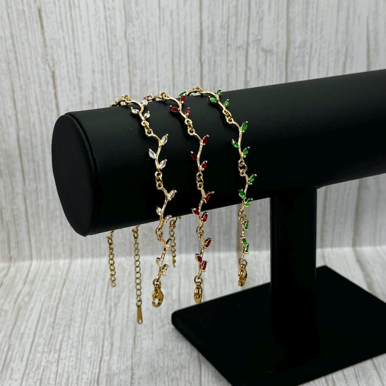 Gold Plate Flower Bracelet