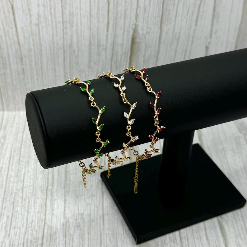 Gold Plate Flower Bracelet