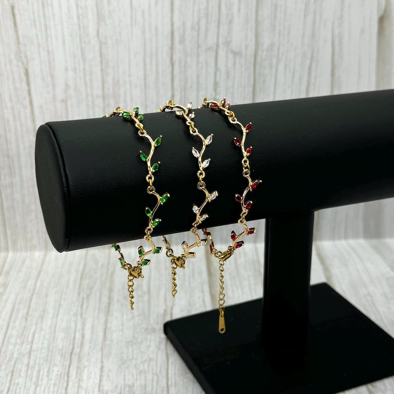 Gold Plate Flower Bracelet