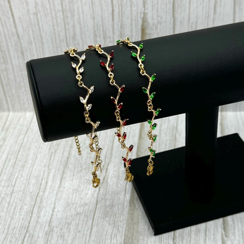 Gold Plate Flower Bracelet