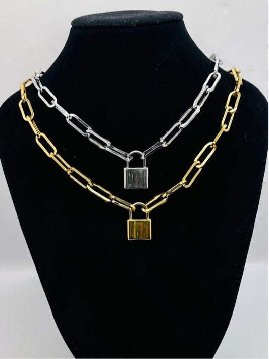 Padlock Choker Necklace