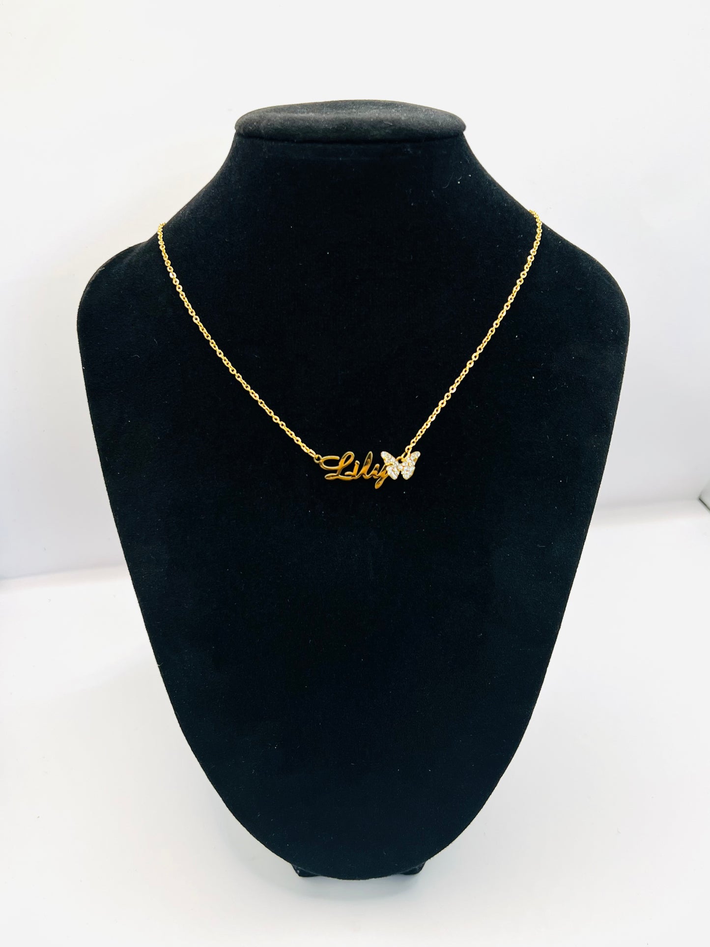 Name Butterfly Necklace