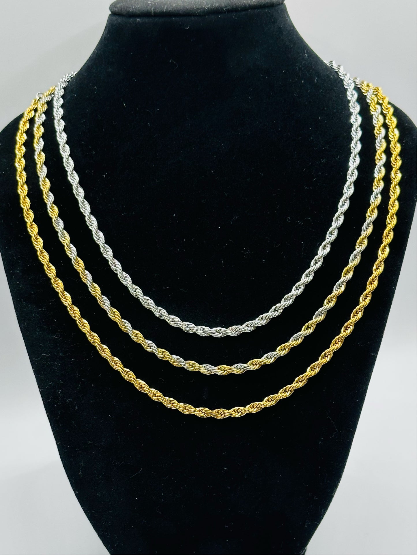 Twisted Woven Rope Necklace