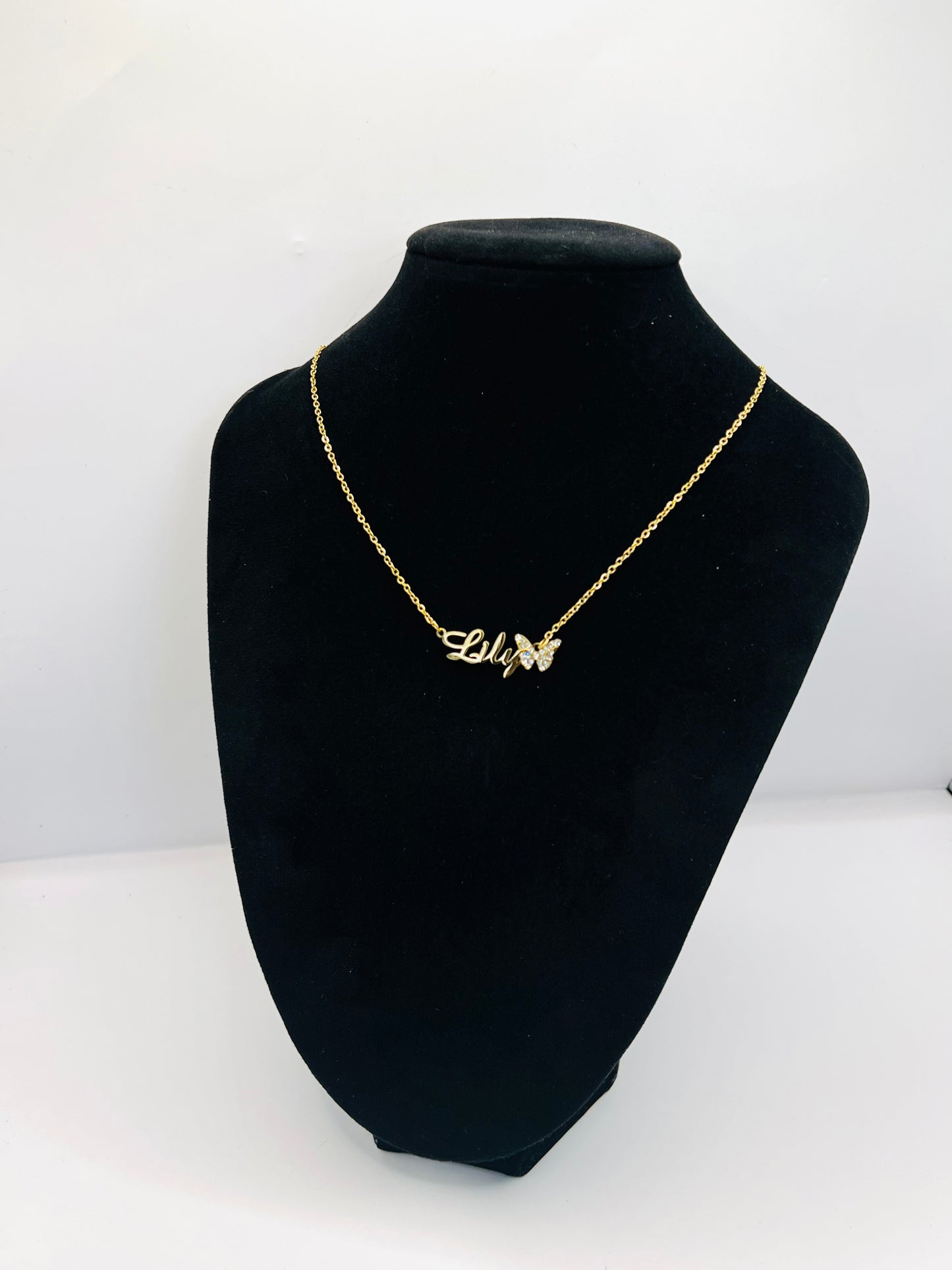 Name Butterfly Necklace