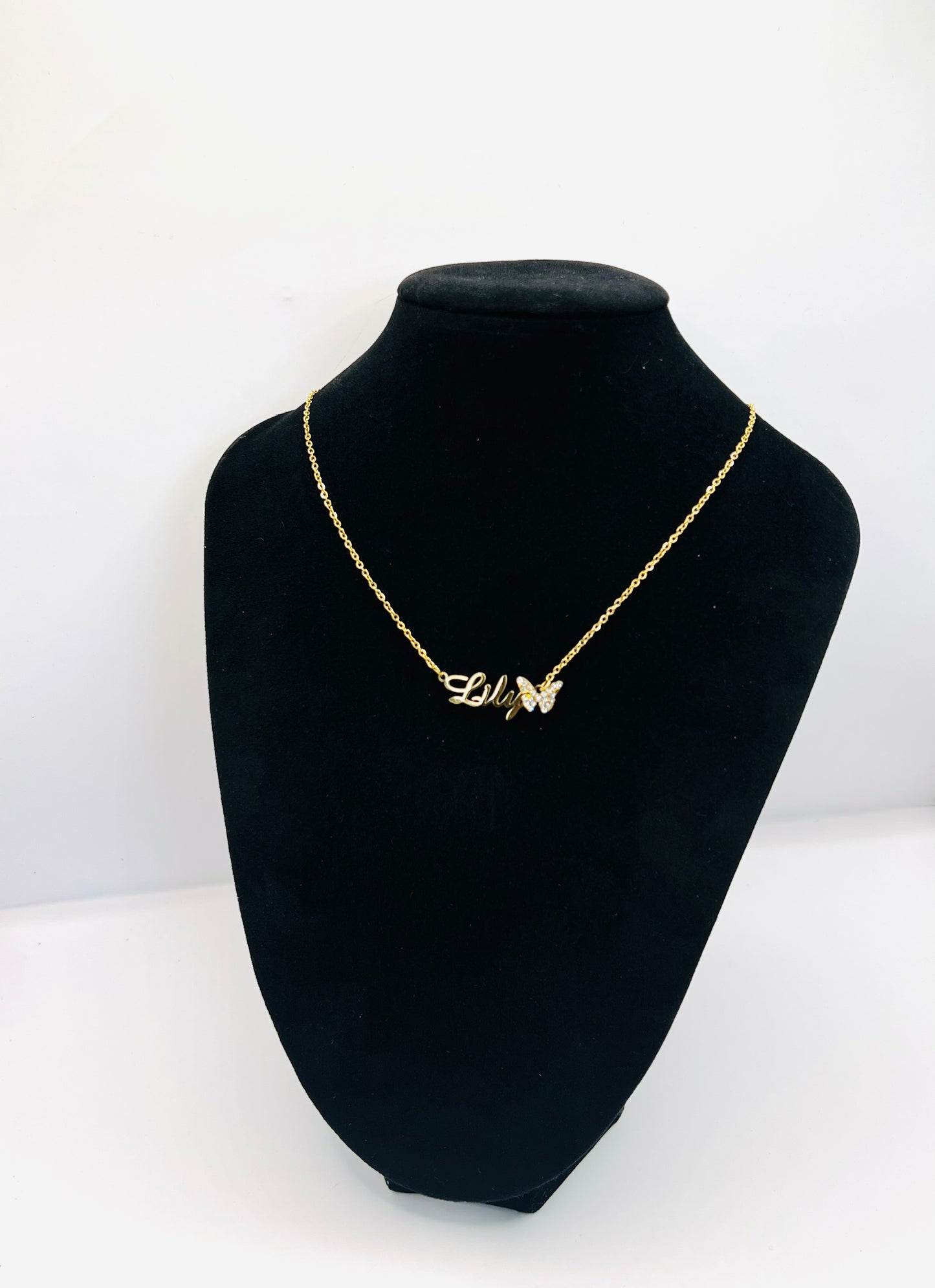 Name Butterfly Necklace