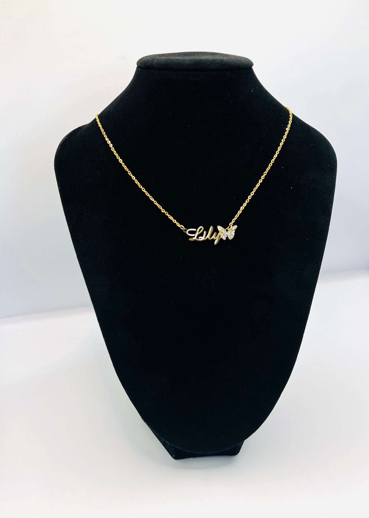 Name Butterfly Necklace