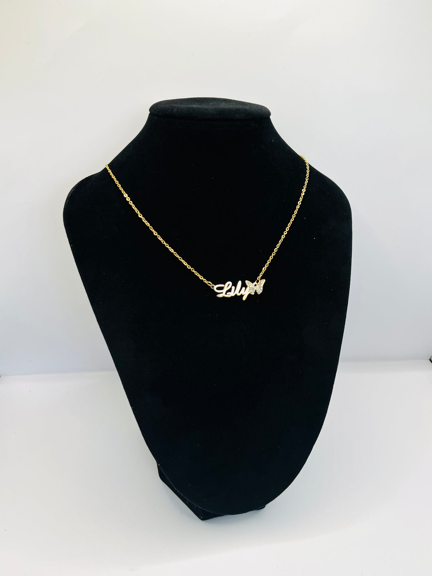 Name Butterfly Necklace