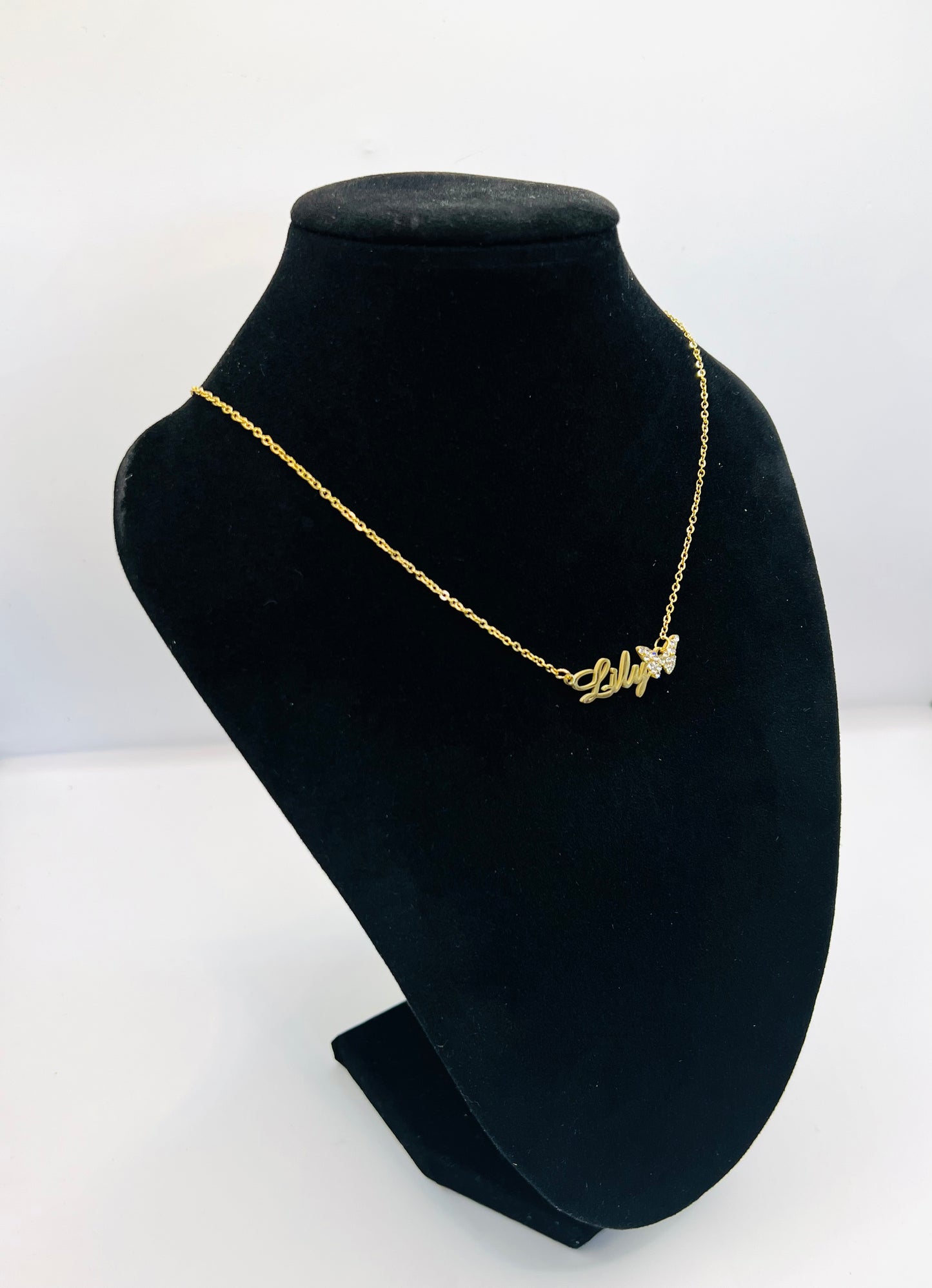 Name Butterfly Necklace
